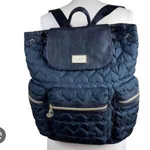 Betsy Johnson Heart Quilted Backpack
